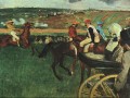 En las carreras Edgar Degas